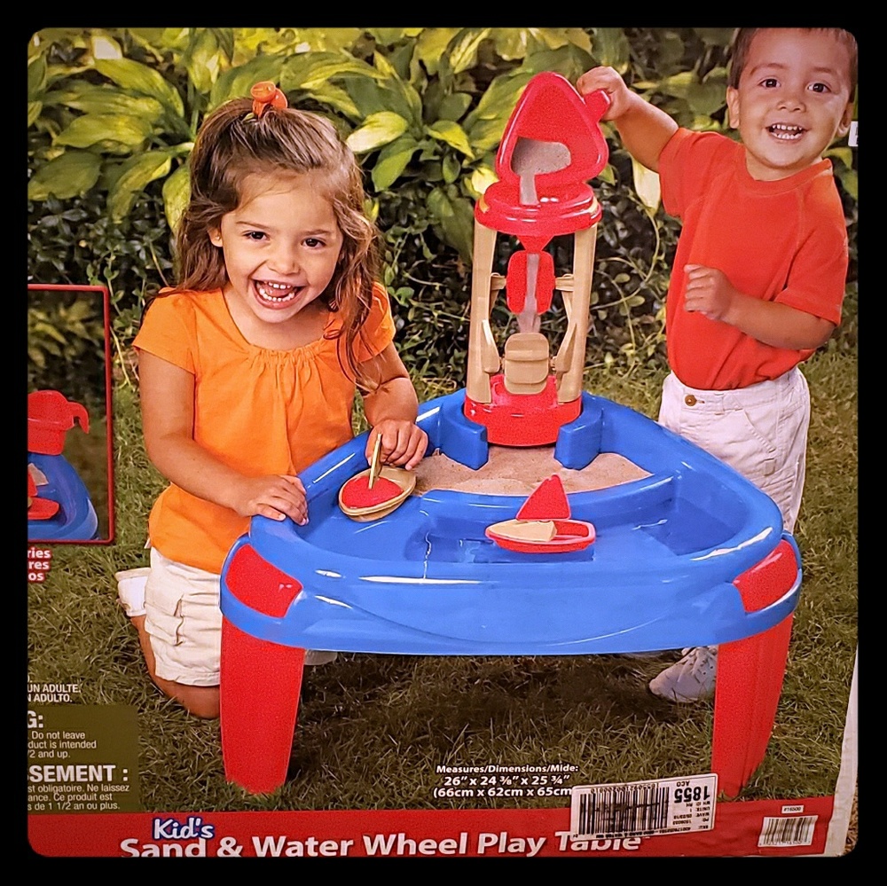 Sand and water wheel table